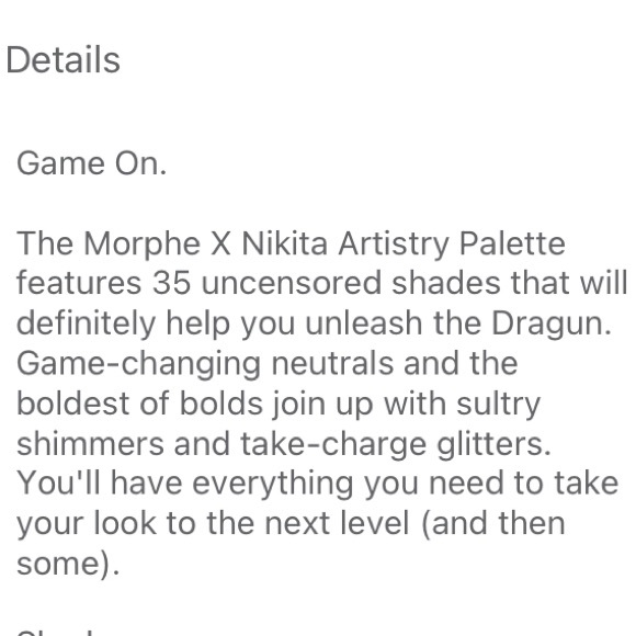 Morphe Nikita eyeshadow palette - Picture 5 of 8